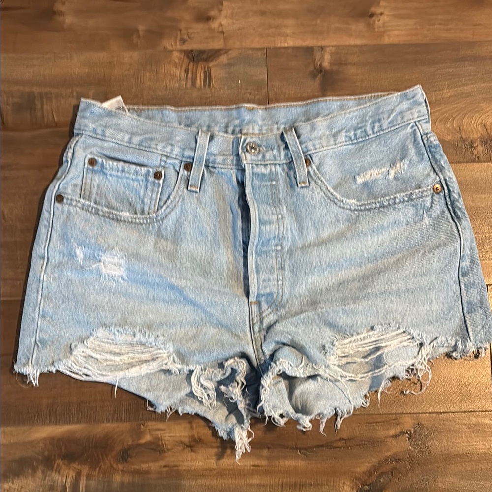 Levi’s Distressed Denim Shorts